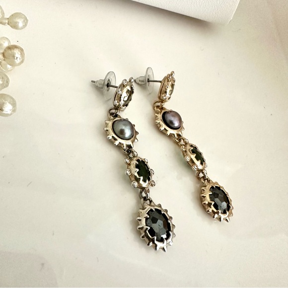 ALEXIS BITTAR Georgian Linear Drop Post Earrings - Picture 6 of 13